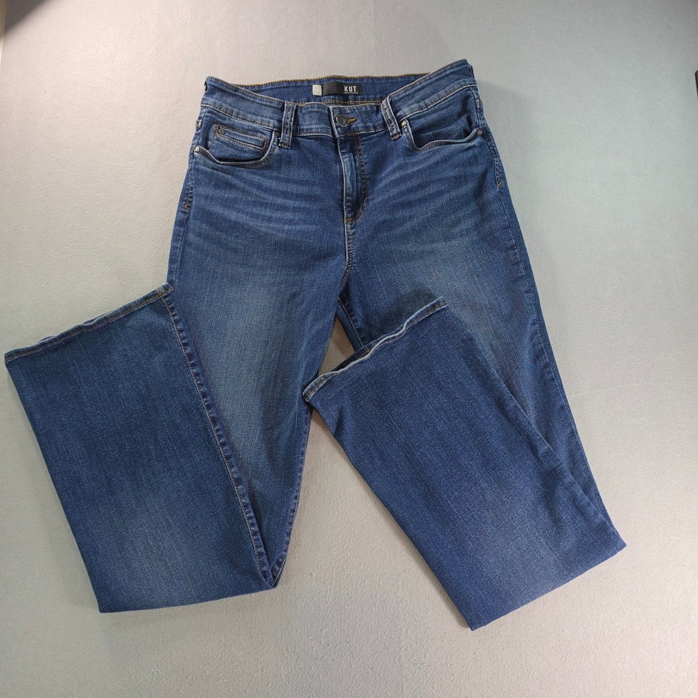 KUT from the Kloth Natalie High Rise Bootcut Jeans Blue Size 12 Y2K Denim